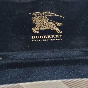 Genuine Burberry Tan/Black Glasses Case